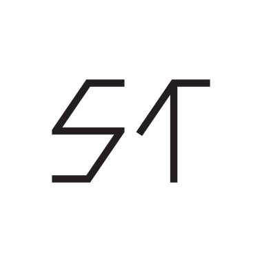 İlk harf vektör logo simgesi