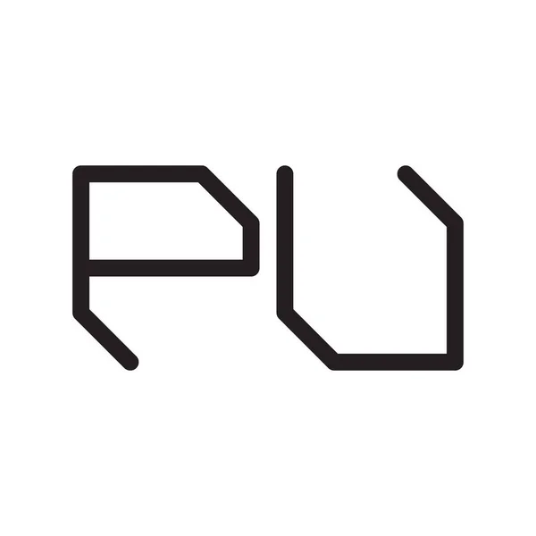 Pu初始字母向量图标 — 图库矢量图片