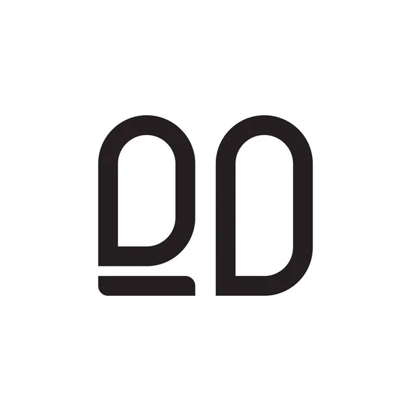 Anfangsbuchstaben Vektor Logo Symbol — Stockvektor