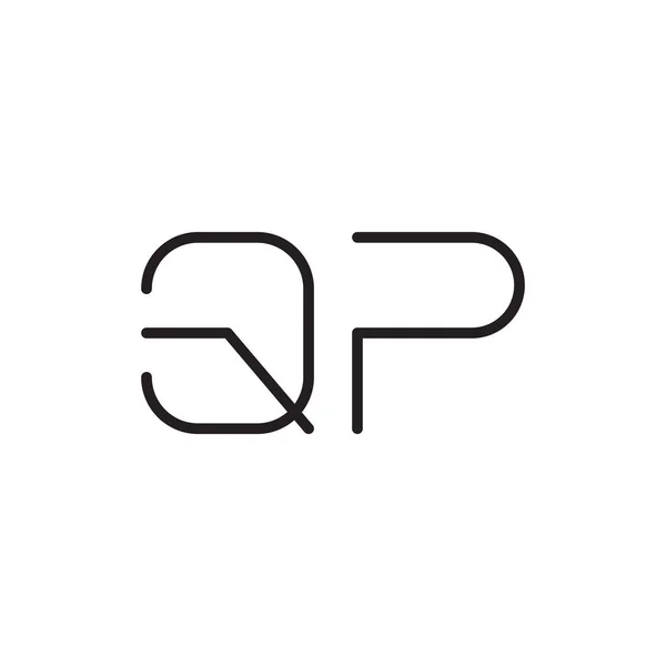 Qp初始字母向量图标 — 图库矢量图片