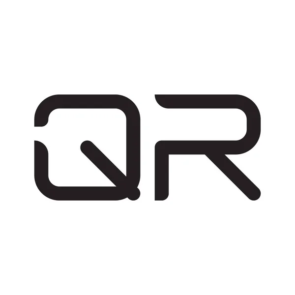 Qr頭文字ベクトルロゴアイコン — ストックベクタ