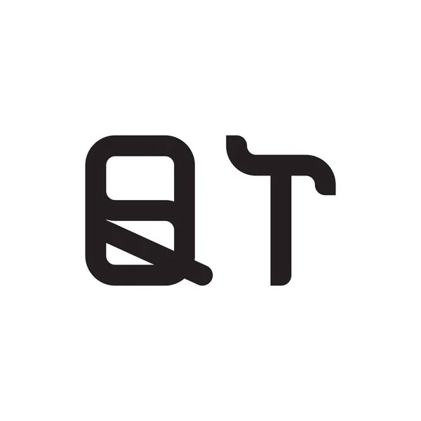 Qt頭文字ベクトルロゴアイコン — ストックベクタ