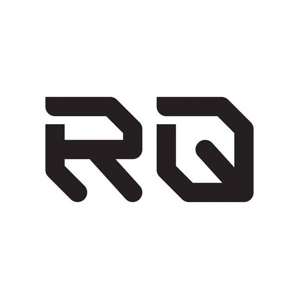 Rq頭文字ベクトルロゴアイコン — ストックベクタ