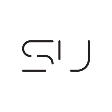 su ilk harf vektör logosu simgesi
