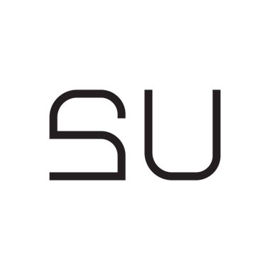 su ilk harf vektör logosu simgesi