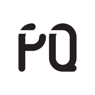fq ilk harf vektör logo simgesi