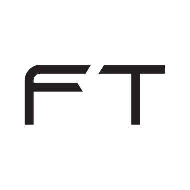 ft ilk harf vektör logo simgesi