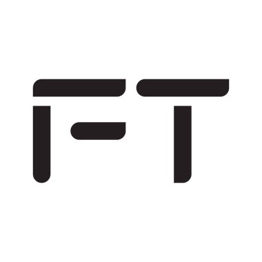 ft ilk harf vektör logo simgesi