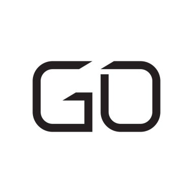 ilk harf vektör logo simgesine git