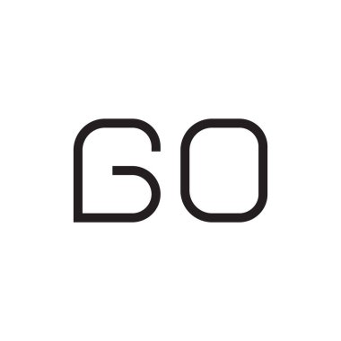 ilk harf vektör logo simgesine git