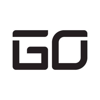 ilk harf vektör logo simgesine git