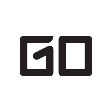 ilk harf vektör logo simgesine git