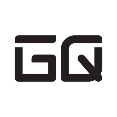 gq ilk harf vektör logo simgesi