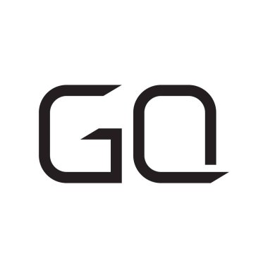 gq ilk harf vektör logo simgesi