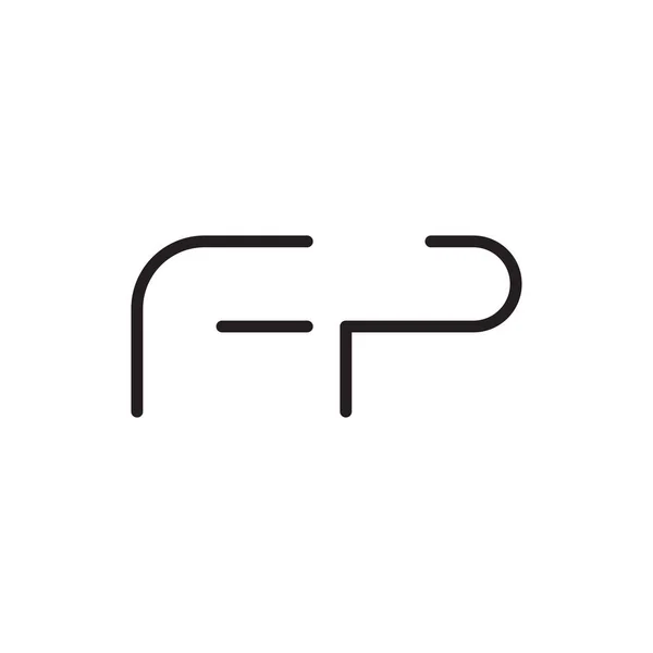 Fp初始字母向量图标 — 图库矢量图片