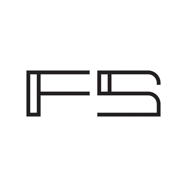 Fs初始字母向量标志图标 — 图库矢量图片
