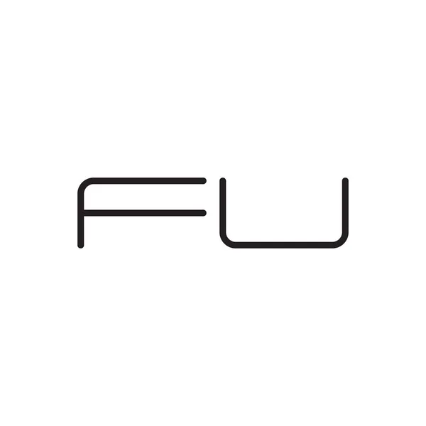 Fu初始字母向量图标 — 图库矢量图片