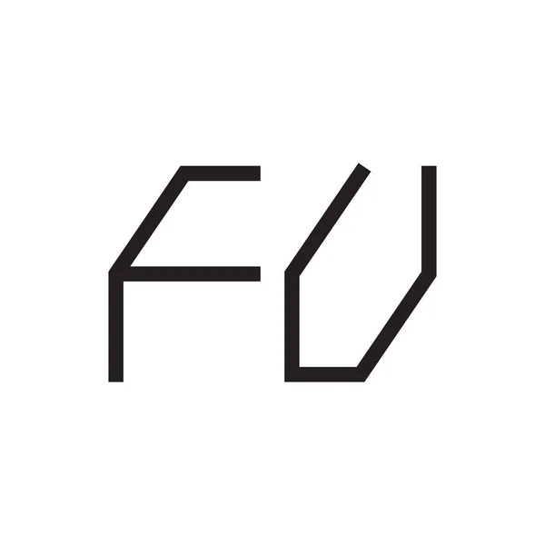 Fu初始字母向量图标 — 图库矢量图片