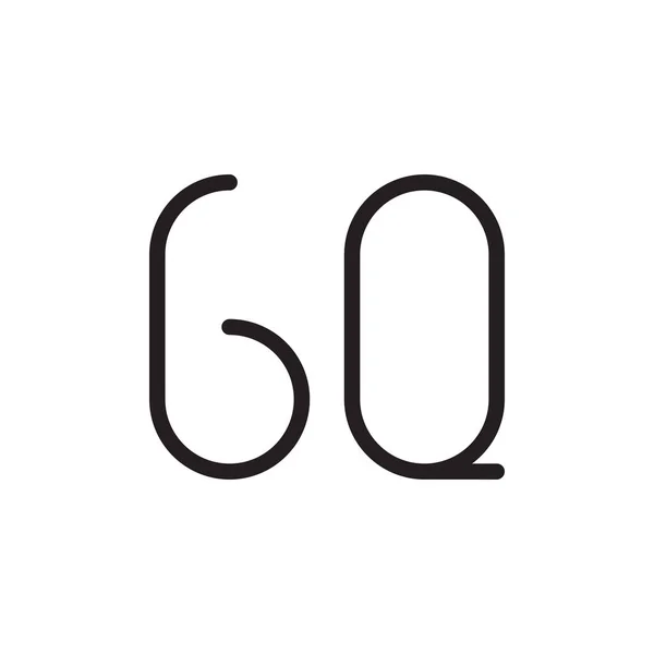 Gq初始字母向量图标 — 图库矢量图片