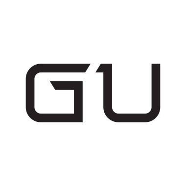 Gu ilk harf vektör simgesi simgesi