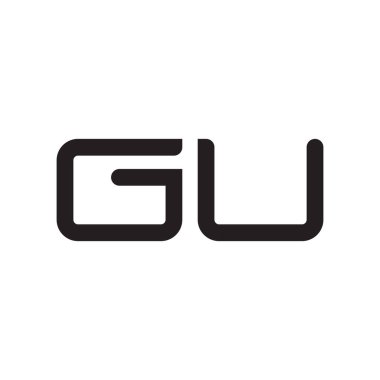 Gu ilk harf vektör simgesi simgesi