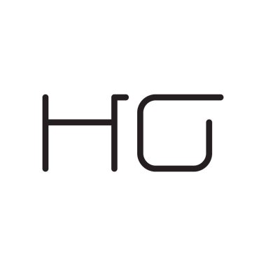 ho ilk harf vektör logo simgesi