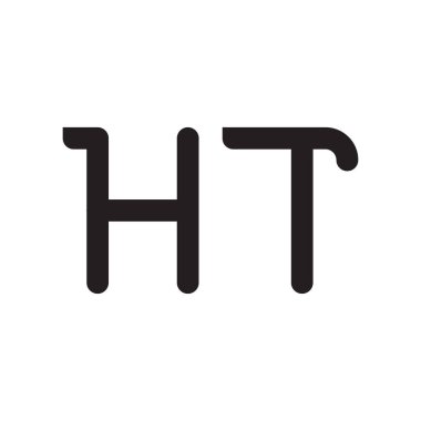 İlk harf vektör logosu simgesi