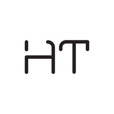 İlk harf vektör logosu simgesi
