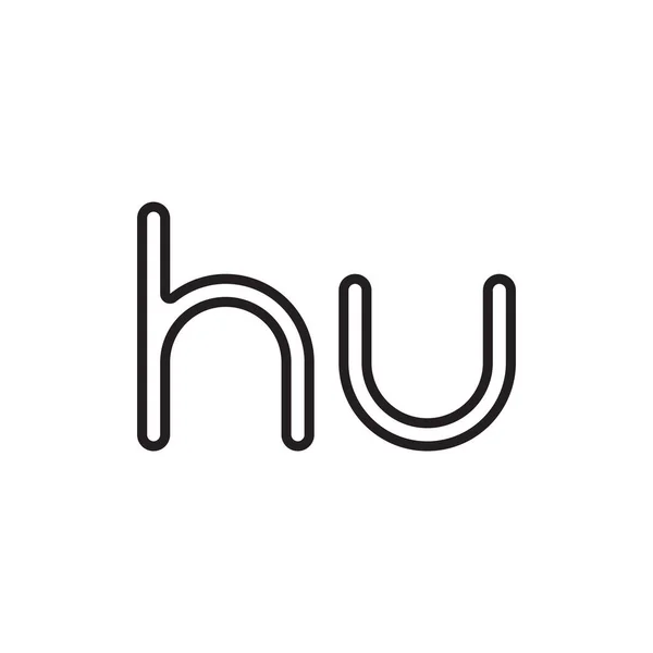 Hu初始字母向量图标 — 图库矢量图片
