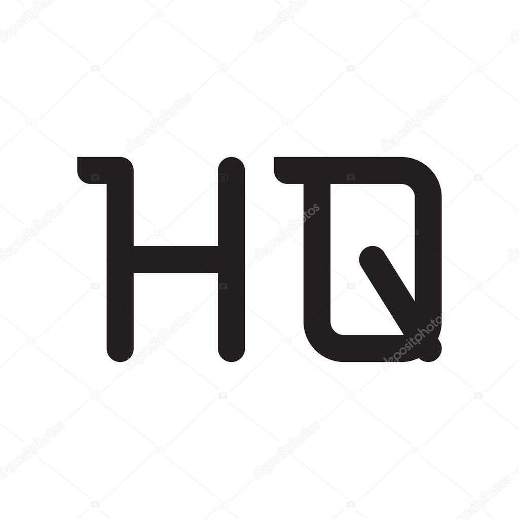 hq initial letter vector logo icon