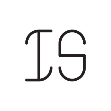 ilk harf vektör logo simgesiName