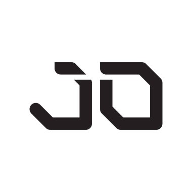 jo ilk harf vektör logo simgesi