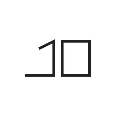 jo ilk harf vektör logo simgesi