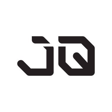 jq ilk harf vektör logo simgesi