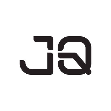 jq ilk harf vektör logo simgesi