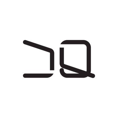 jq ilk harf vektör logo simgesi