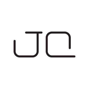 jq ilk harf vektör logo simgesi