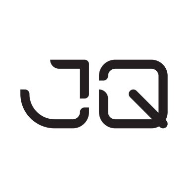 jq ilk harf vektör logo simgesi