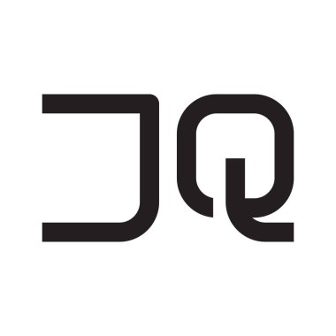 jq ilk harf vektör logo simgesi