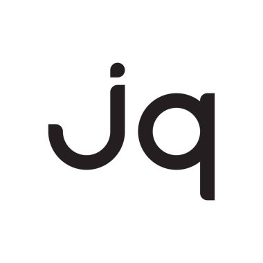 jq ilk harf vektör logo simgesi