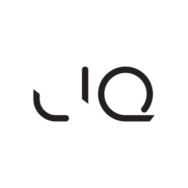 jq ilk harf vektör logo simgesi