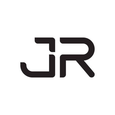 jr ilk harf vektör logo simgesi
