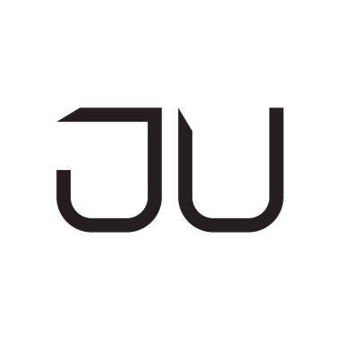 Sadece ilk harf vektör logo simgesi