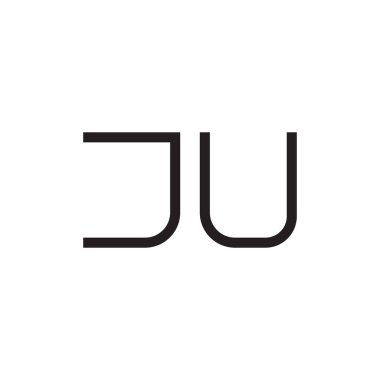 Sadece ilk harf vektör logo simgesi