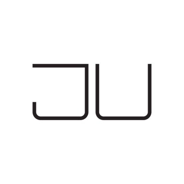 Sadece ilk harf vektör logo simgesi