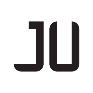 Sadece ilk harf vektör logo simgesi