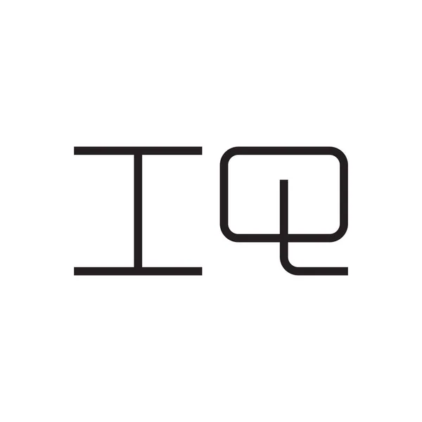 Iq初始字母向量图标 — 图库矢量图片