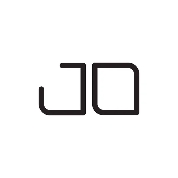 Eerste Letter Vector Logo Icoon — Stockvector