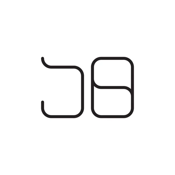 Pierwsze Litery Wektor Logo Ikona — Wektor stockowy