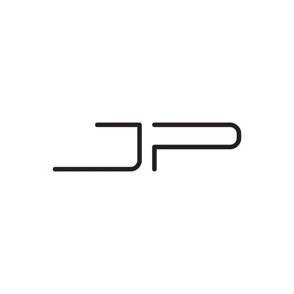 Jp初始字母向量图标 — 图库矢量图片